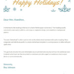 Page 5   Free And Customizable Christmas Letter Templates | Canva Inside Business Christmas Letter Template