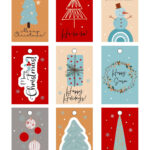 Page 6   Free Custom Printable Christmas Tag Templates | Canva Inside Christmas Card Tags Template
