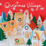 Paper Christmas Village Free Template   Sweet Red Poppy With Regard To Christmas House Template
