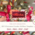 Personalisierte Weihnachtscracker Geschenkbox Vorlage   Svg, Png Regarding Christmas Cracker Gift Box Template