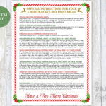 Personalized Christmas Eve Box Printable Kit, Digital Christmas Throughout Christmas Eve Box Letter Template