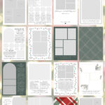 Photo Collage Christmas Card Template: Editable 5X7 (Digital) With Christmas Card Template To Add Photos