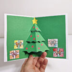 Pop Up Christmas Tree Card   Raising Hooks In Christmas Card Tree Template