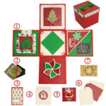 Pop Up Surprise Box Explosion Box Christmas Gift   Pop Up 3D Cards Inside Christmas Gift Box Template