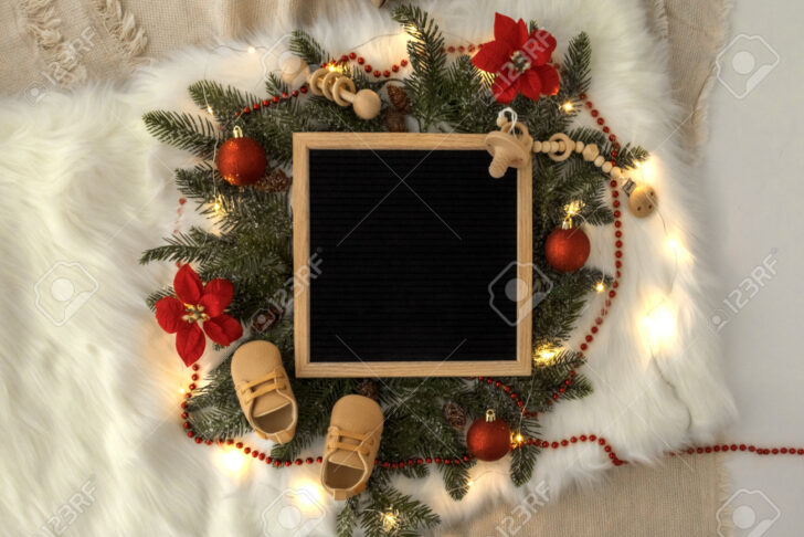 Christmas Baby Announcement Template