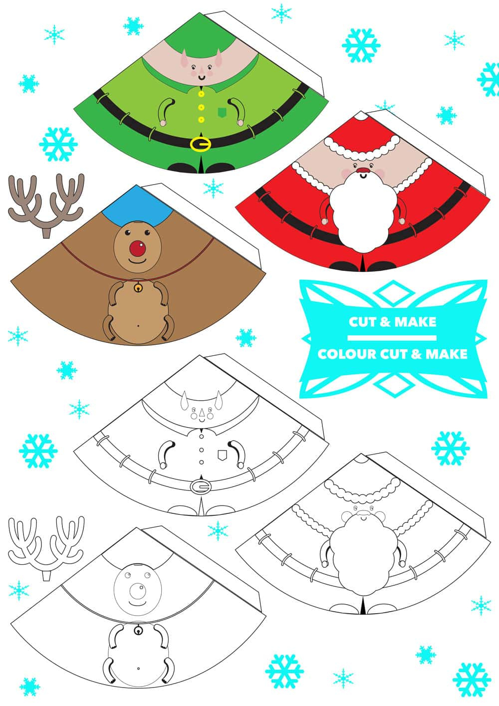 Printable 3D Christmas Decorations pertaining to Christmas Decorations Template Free