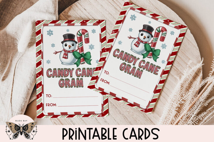 Christmas Candy Gram Template Free Christmas Candy Gram Template Free
