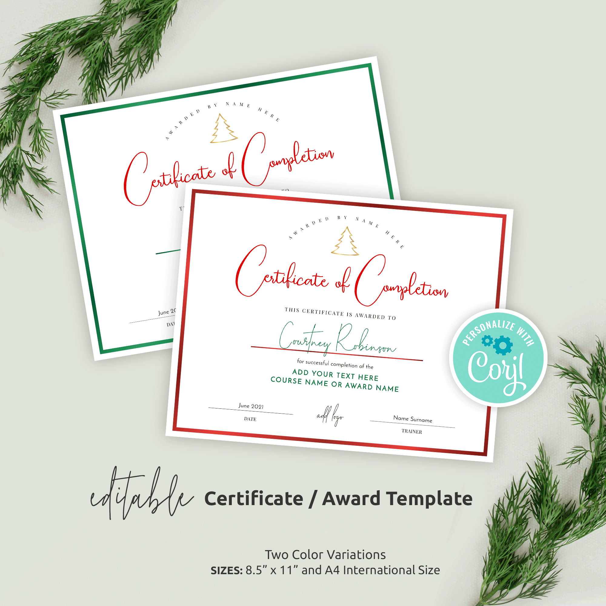 Printable Christmas Award Certificates / Certificate Of Appreciation inside Certificate Of Appreciation Template Christmas