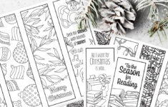 Printable Christmas Bookmarks – Sarah Renae Clark – Coloring Book in Christmas Bookmark Template Free