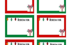 Printable Christmas Coupon Booklet For Kids Or Adults in Christmas Coupon Template Free