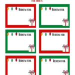 Printable Christmas Coupon Booklet For Kids Or Adults Pertaining To Christmas Coupon Free Template