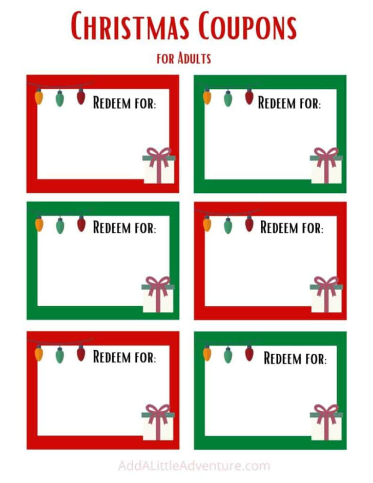 Christmas Coupon Template Free Printable