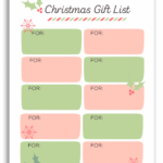 Printable Christmas Gift & Hostess Planner – Joyful Homemaking Regarding Christmas Gift Planner Template