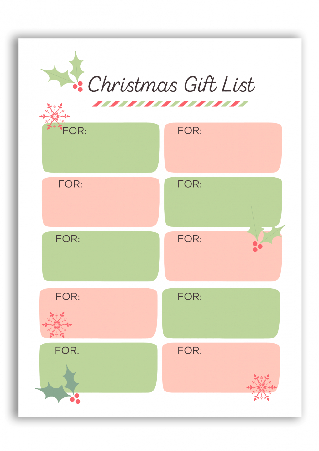 Printable Christmas Gift &amp;amp; Hostess Planner – Joyful Homemaking regarding Christmas Gift Planner Template