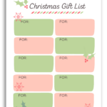 Printable Christmas Gift & Hostess Planner – Joyful Homemaking With Regard To Christmas Gift Planning Template