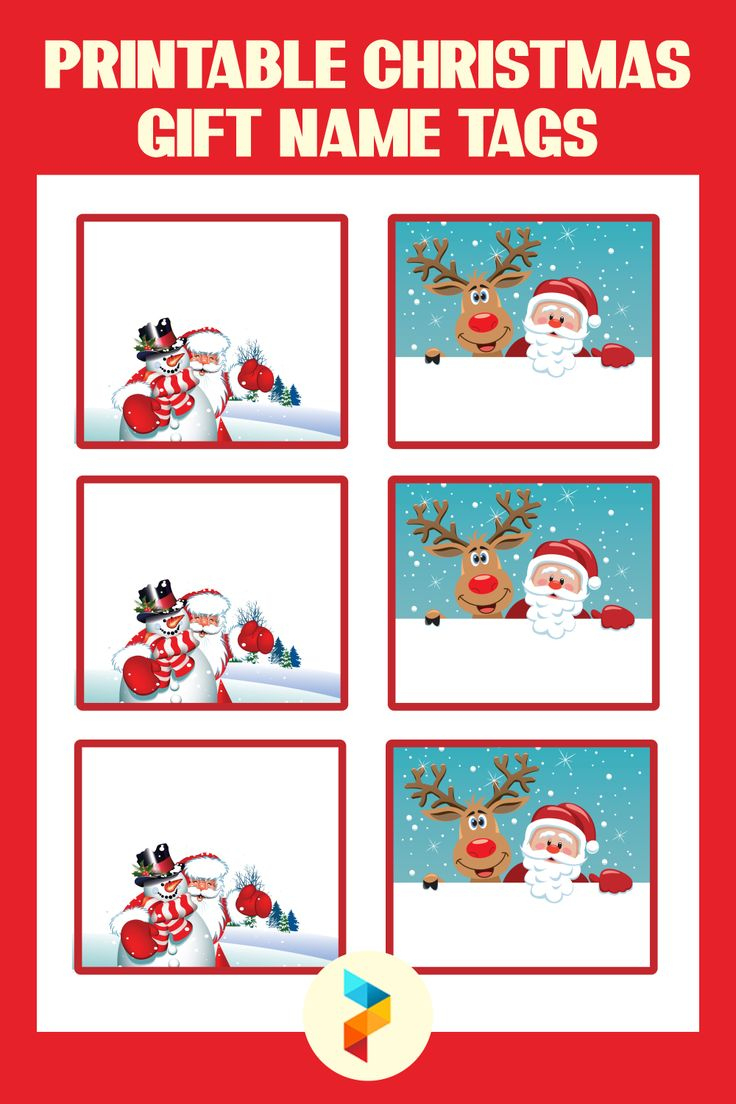 Printable Christmas Gift Name Tags throughout Christmas Gift Name Tag Template
