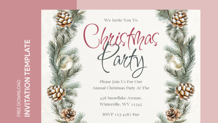 Christmas Holiday Invitation Template Free Download Christmas Holiday Invitation Template Free Download