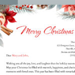 Printable Christmas Letterhead Free Google Docs Template   Gdoc.io With Christmas Email Stationery Template Free