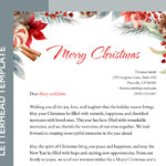 Printable Christmas Letterhead Free Google Docs Templategdoc Pertaining To Christmas Business Letter Template