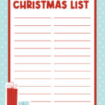 Printable Christmas Lists   50 Free Printables | Printabulls Pertaining To Blank Christmas List Template