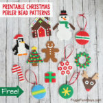 Printable Christmas Perler Bead Patterns   Frugal Fun For Boys And Inside Christmas Hama Bead Template