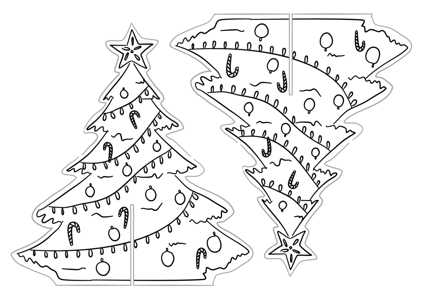 Printable Christmas Tree Decoration – Work Over Easy with regard to Christmas Decorations Template to Print