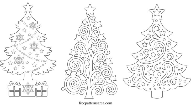 2D Christmas Tree Template 2D Christmas Tree Template