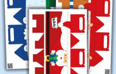 Printable Craft Template Christmas Gift Boxes For Kids intended for Christmas Gift Box Printable Template