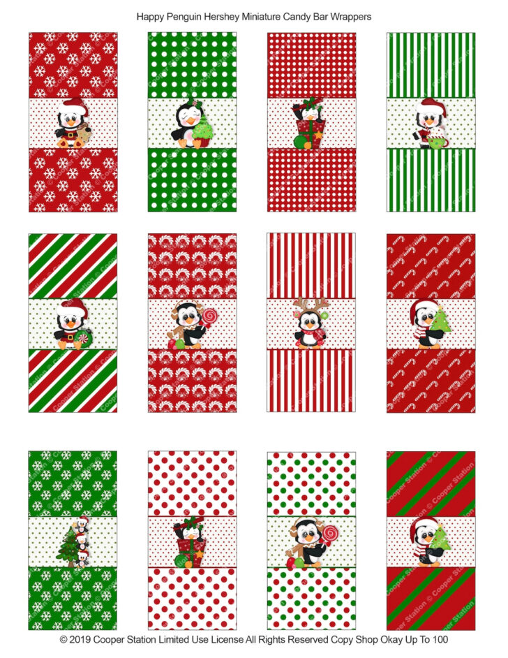 Christmas Candy Bar Wrappers Template Christmas Candy Bar Wrappers Template