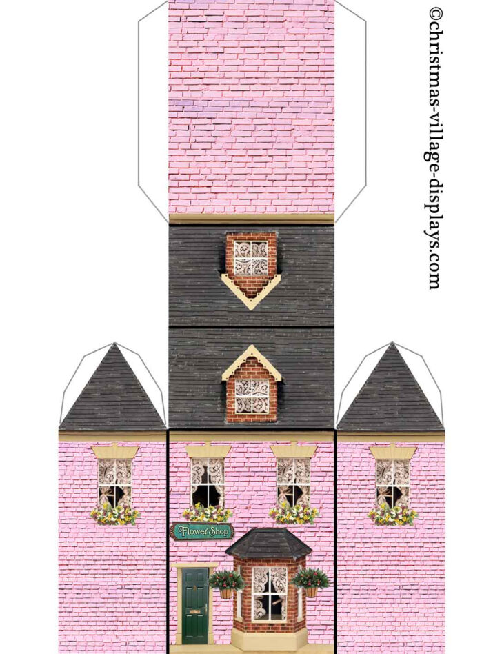 Christmas Card House Template