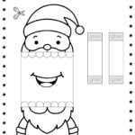 Printable Paper Santa Claus Christmas Puppet   Festive Diy Craft Within Christmas Finger Puppet Template