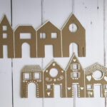 Recycled Cardboard Christmas 'Gingerbread' Village – The Bear Inside Cardboard Christmas Houses Template