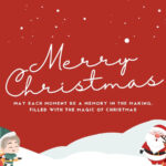 Red Illustrative Christmas Video Pertaining To Christmas Animation Template Free
