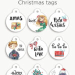 Round Christmas Tags | Free Christmas Printable Intended For Christmas Gift Tag Template Circle