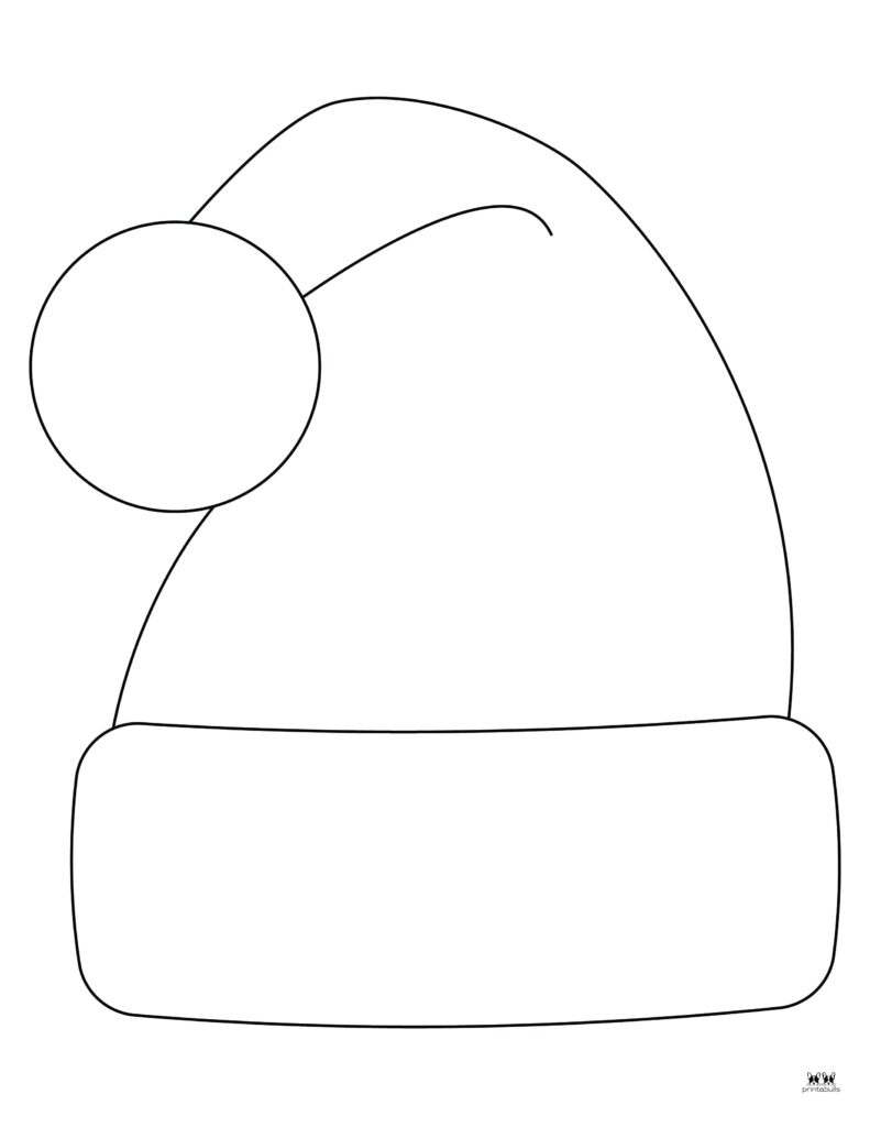 Santa Hat Templates &amp;amp; Coloring Pages - Free | Printabulls intended for Christmas Hat Template Printable