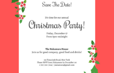 Save The Date Christmas Party Invitation – Venngage within Business Christmas Party Invitations Template