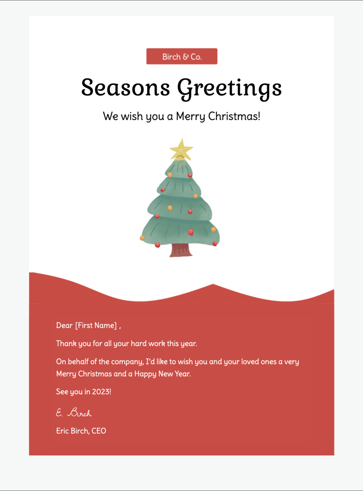 Seasons Greetings Html Email Template - Mail Designer – Create And with regard to Christmas Greeting Template Email