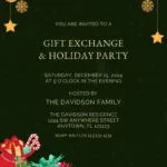 Secret Gift   Free Christmas Party Invitation Template | Invitanku Pertaining To Christmas Gift Exchange Invitation Email Template