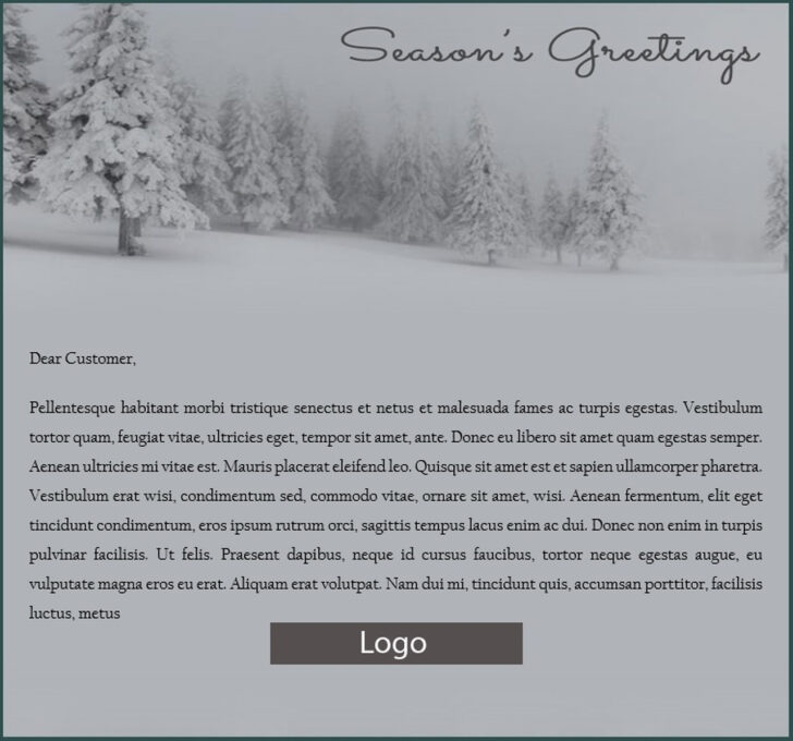 Christmas Email Template Free Outlook