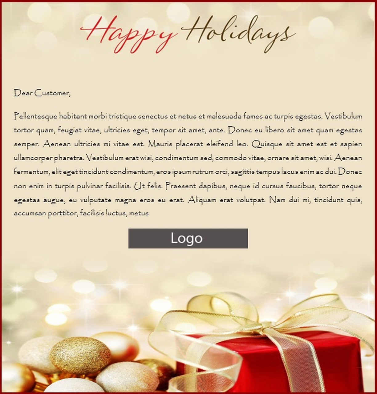 Sending Christmas Emails From Outlook [Free Templates] - Ms within Christmas Email Template For Business