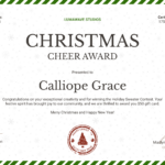 Simple And Wonderful Christmas Gift Certificate Template Pertaining To Christmas Award Certificate Template Free Download