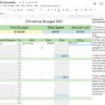 Simple Christmas Gift Tracker And Budget Template Spreadsheet For Google  Sheets With Christmas Gift Spreadsheet Template