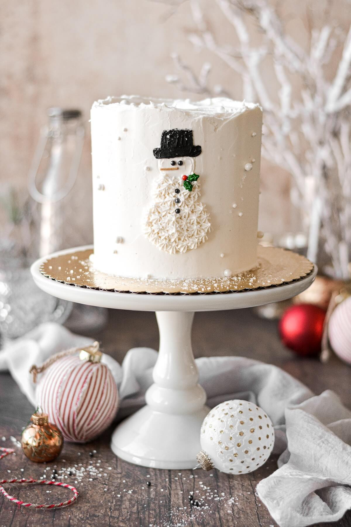 Snowman Cake regarding Christmas Cake Decoration Template