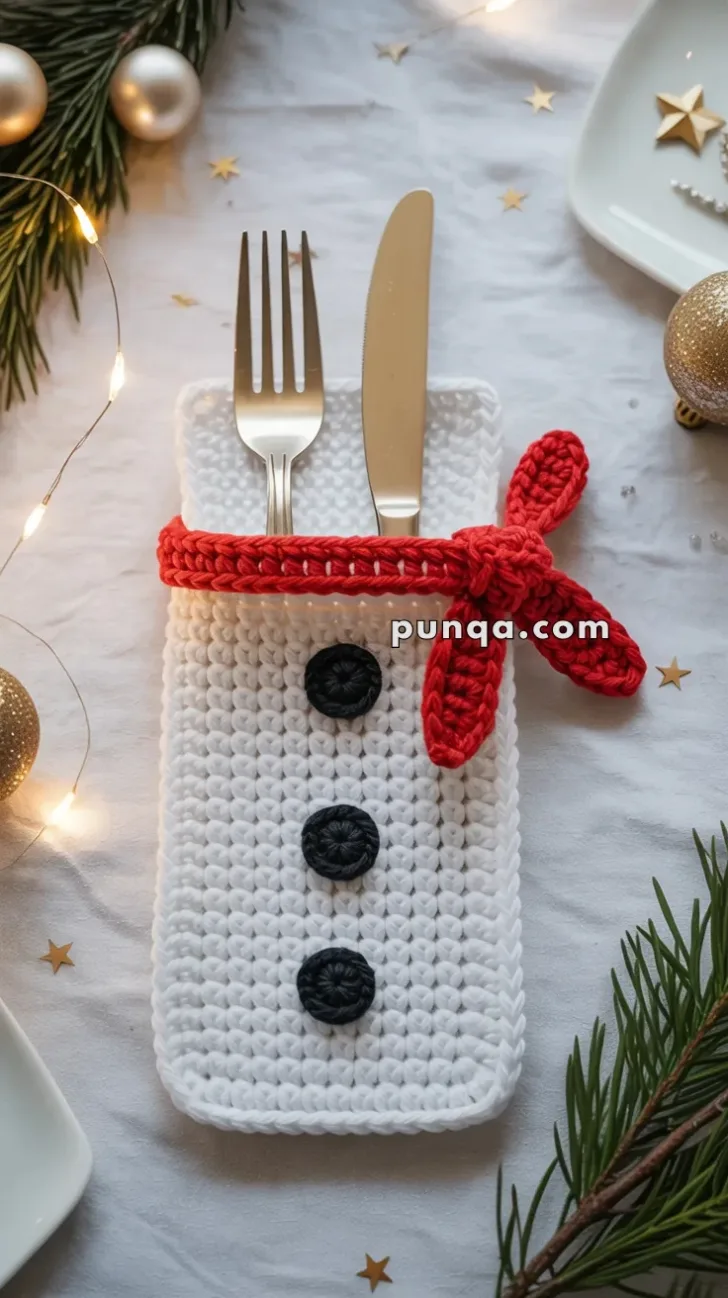 Christmas Cutlery Holder Template