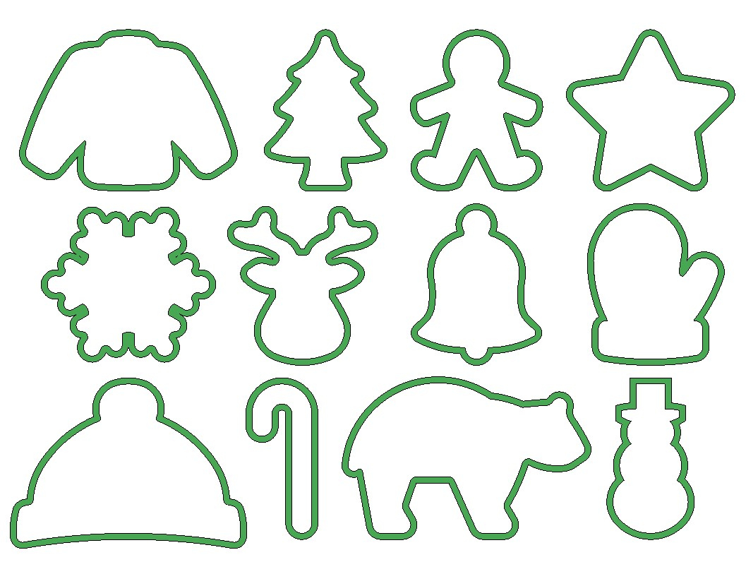 Solidworks Part Reviewer: Winter Cookie Cutters with Christmas Cookie Cutter Template