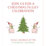 Sprightly Embracing The Spirit Of Christmas In July Online Flyer For Christmas In July Flyer Template Free