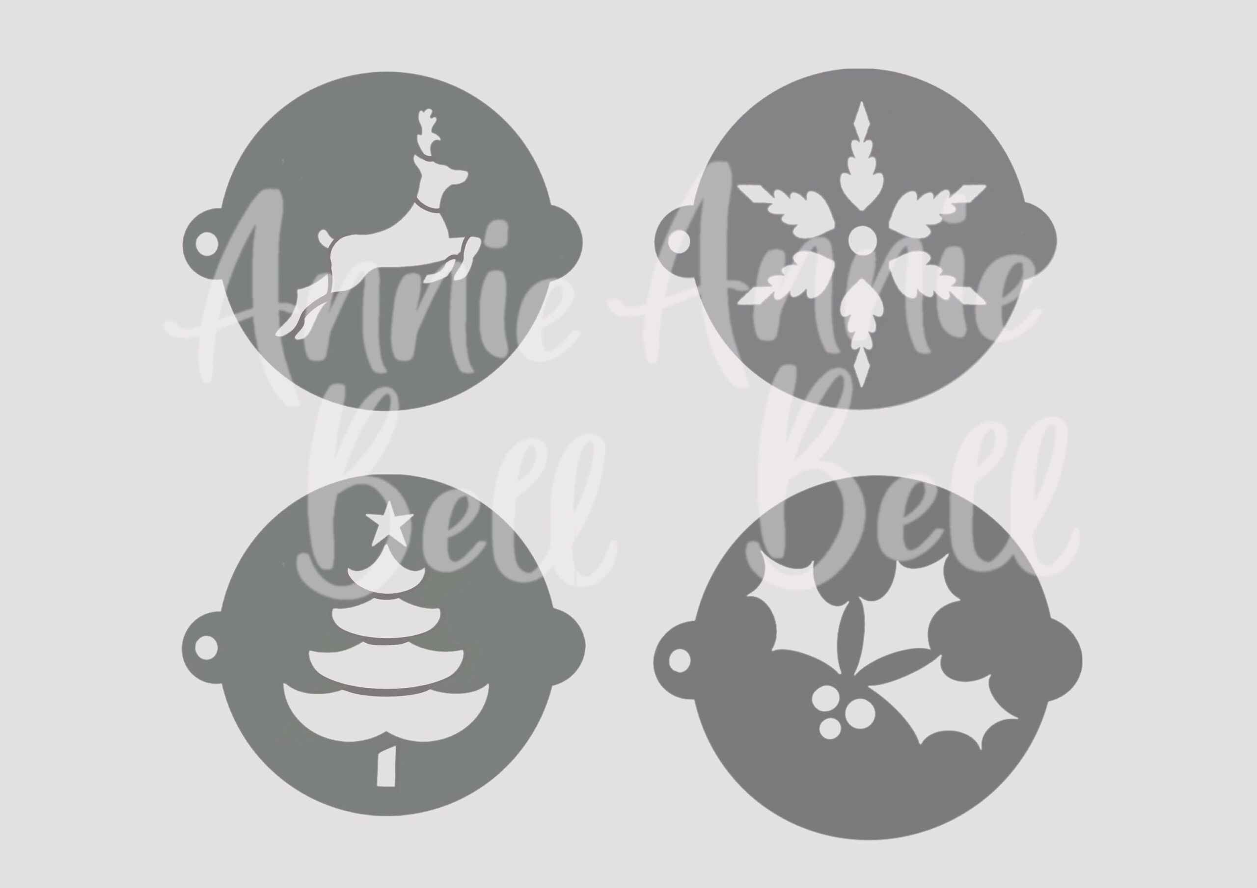 Stencils 'Christmas' Face Paint, Craft Mini Stencils (X 4 pertaining to Christmas Face Painting Template