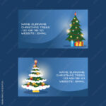 Stock Vektorgrafik „Christmas Business Card Vector Merry Xmas In Business Christmas Cards Template