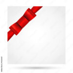 Stock Vektorgrafik „Holiday Card, Christmas Card, Birthday Card Within Bow Christmas Card Template