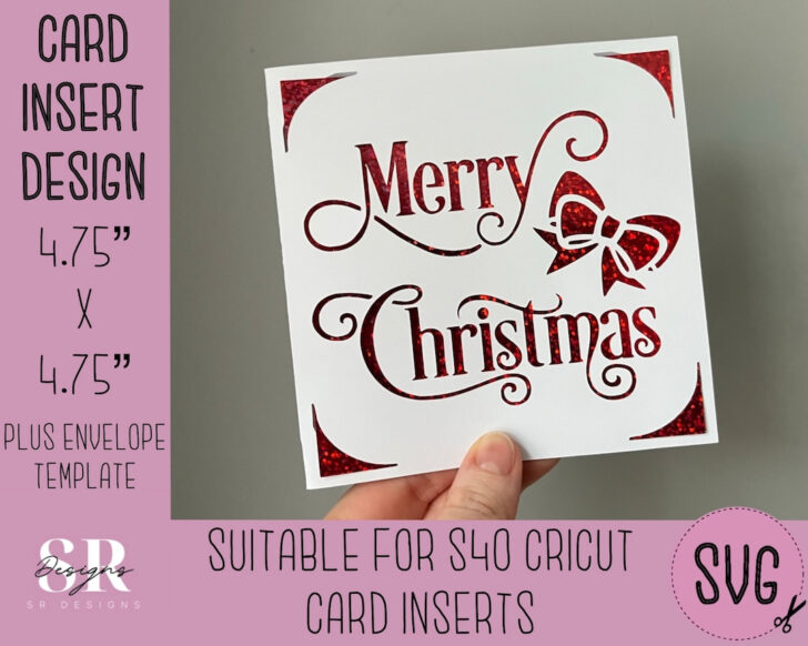 Christmas Card Template Cricut Christmas Card Template Cricut